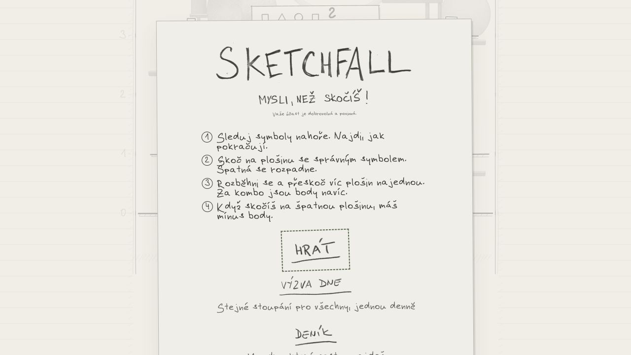Sketchfall — mysli, než skočíš
